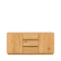 Since - Aparador de 2 puertas, 3 cajones - Madera - Madera clara