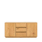 Since - Aparador de 2 puertas, 3 cajones - Madera - Madera clara