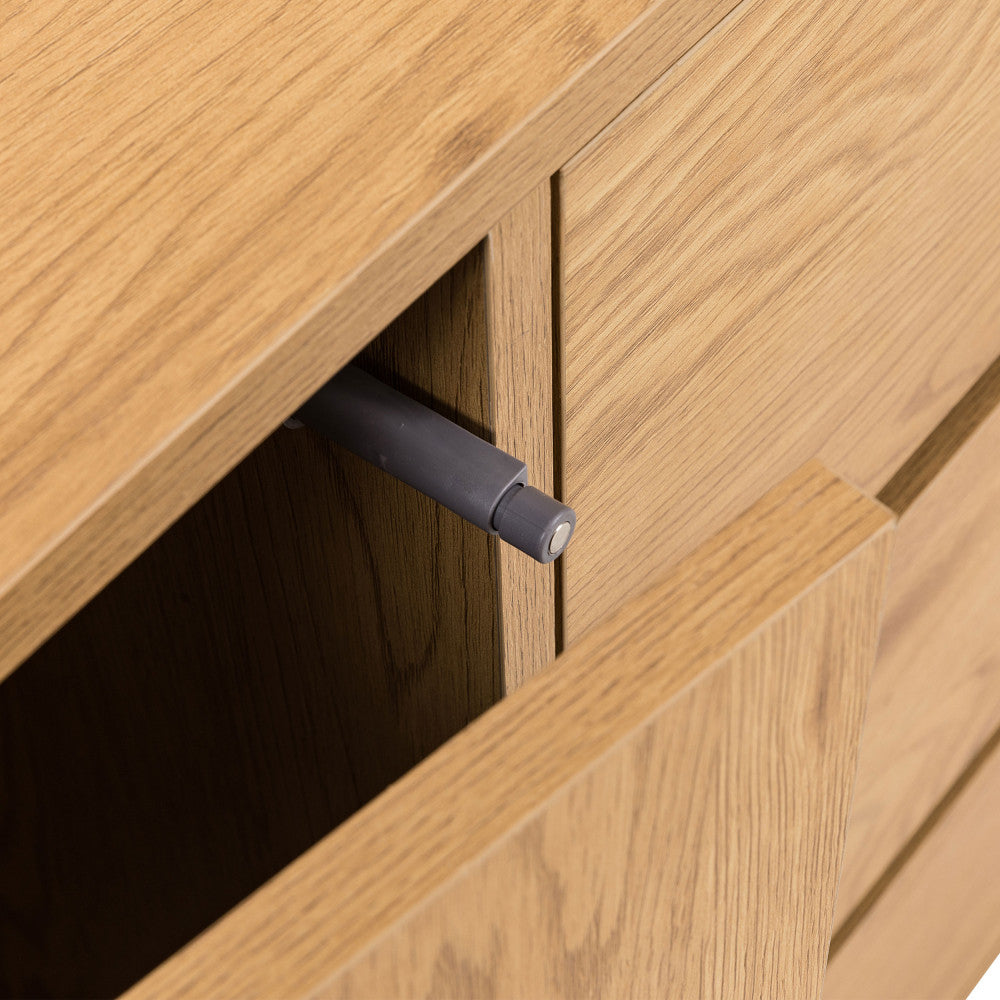 Since - Aparador de 2 puertas, 3 cajones - Madera - Madera clara