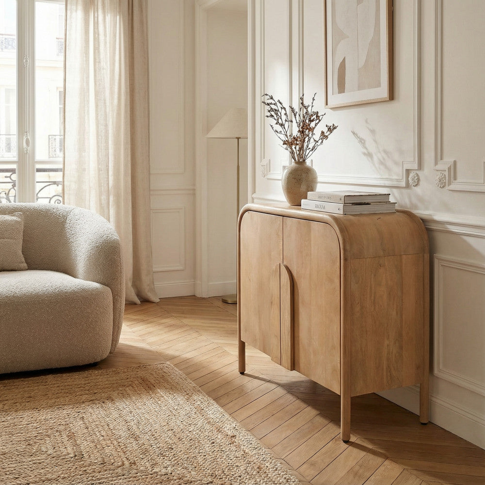 Bali - 2-Door Sideboard - Solid Wood - Light Wood