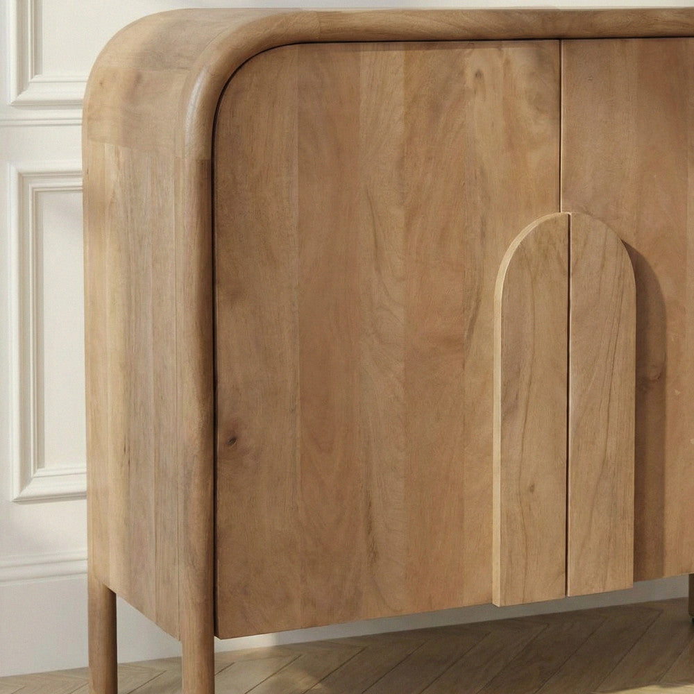 Bali - 2-Door Sideboard - Solid Wood - Light Wood