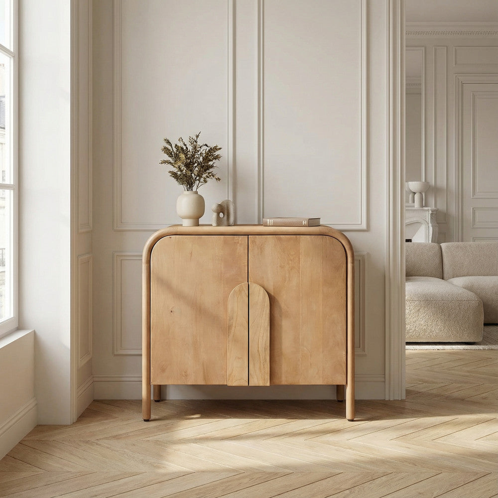 Bali - 2-Door Sideboard - Solid Wood - Light Wood