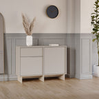 Harriet - Aparador 2 puertas 1 cajón y metal - Madera - Beige