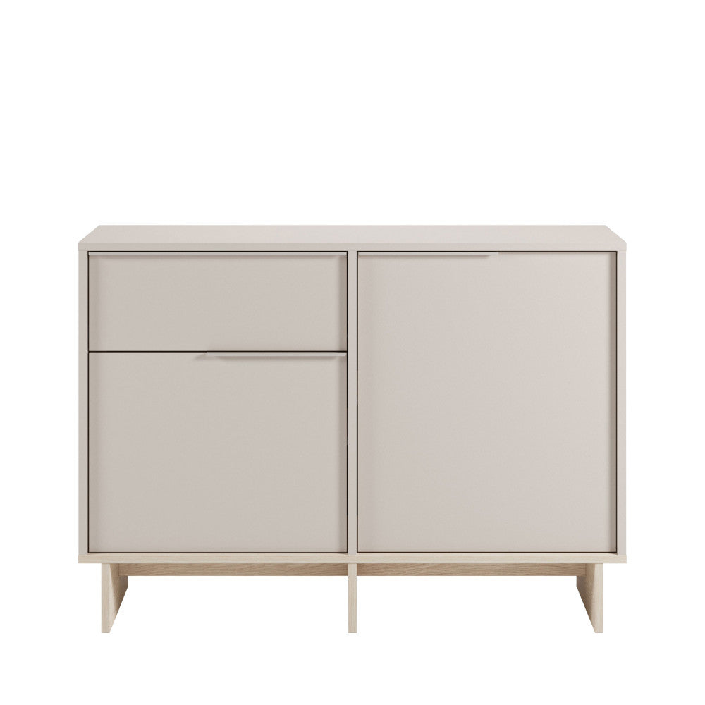 Harriet - Aparador 2 puertas 1 cajón y metal - Madera - Beige