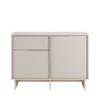 Harriet - Aparador 2 puertas 1 cajón y metal - Madera - Beige