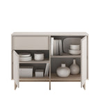 Harriet - Aparador 2 puertas 1 cajón y metal - Madera - Beige