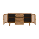 Buffet Wava 2 portes et 3 tiroirs en cannage