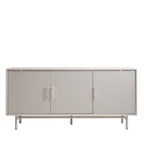 Jura - Aparador de 3 puertas - Madera y metal - Greige