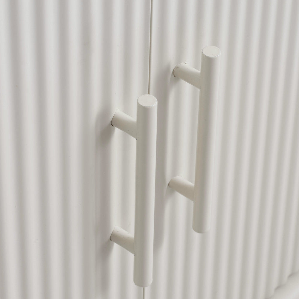 Jura - Aparador de 3 puertas - Madera y metal - Greige