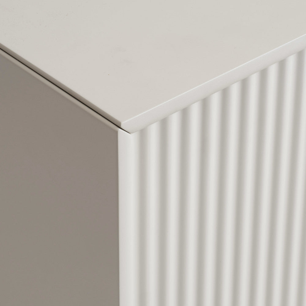 Jura - Aparador de 3 puertas - Madera y metal - Greige