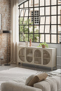 Zio - Buffet 4 Portes - Métal - Beige