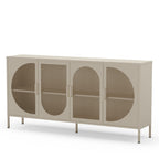 Zio - Buffet 4 Portes - Métal - Beige