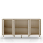 Zio - Buffet 4 Portes - Métal - Beige