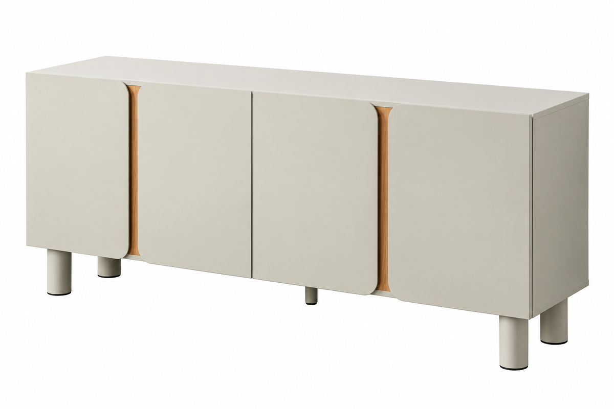 Ren - Madia a 4 ante - MDF - Tortora