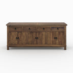 Mastic - Buffet En Bois Recyclé 3 Portes Et 4 Tiroirs