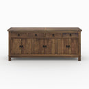 Buffet Mastic en bois 3 portes 4 tiroirs