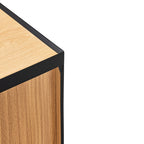 Arista - Aparador - Madera 3 Puertas 3 Cajones - Negro