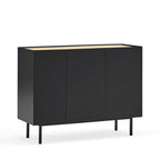 Arista - Aparador - Madera 3 Puertas 3 Cajones - Negro