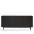 Arista - Aparador - Madera 4 Puertas 3 Cajones - Negro