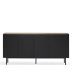 Arista - Aparador - Madera 4 Puertas 3 Cajones - Negro
