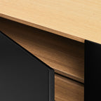 Arista - Aparador - Madera 4 Puertas 3 Cajones - Negro