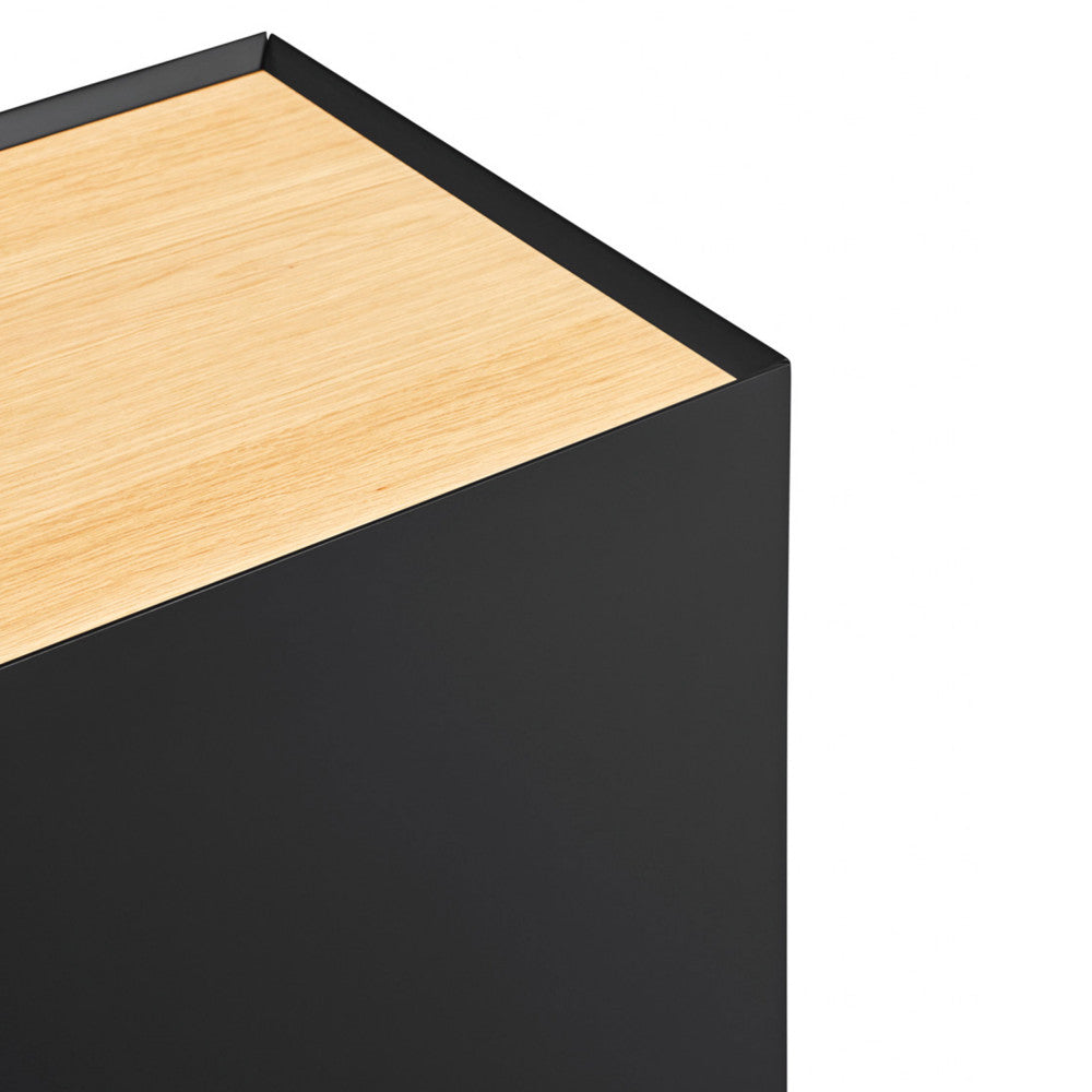 Arista - Aparador - Madera 4 Puertas 3 Cajones - Negro