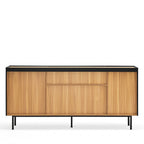 Arista - Aparador - Madera 4 Puertas 3 Cajones - Negro