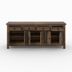 Mastic - Buffet En Bois Recyclé 3 Portes Et 4 Tiroirs