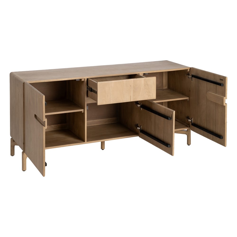 Kent - Madia a 3 ante e 1 cassetto - Legno di mango