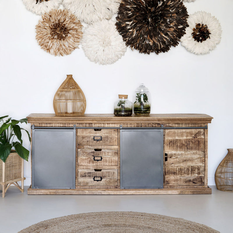 Grand buffet Tabuk en bois de manguier