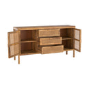 Buffet en cannage Tiki 2 portes 3 tiroirs