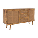 Buffet Wava 2 portes et 3 tiroirs en cannage