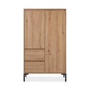 Buffet Haut 2 Portes 2 Tiroirs Et 2 Étagères - Plock - Décor Bois