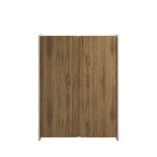 Enara - Buffet Haut 2 Portes - Bois - Bois foncé