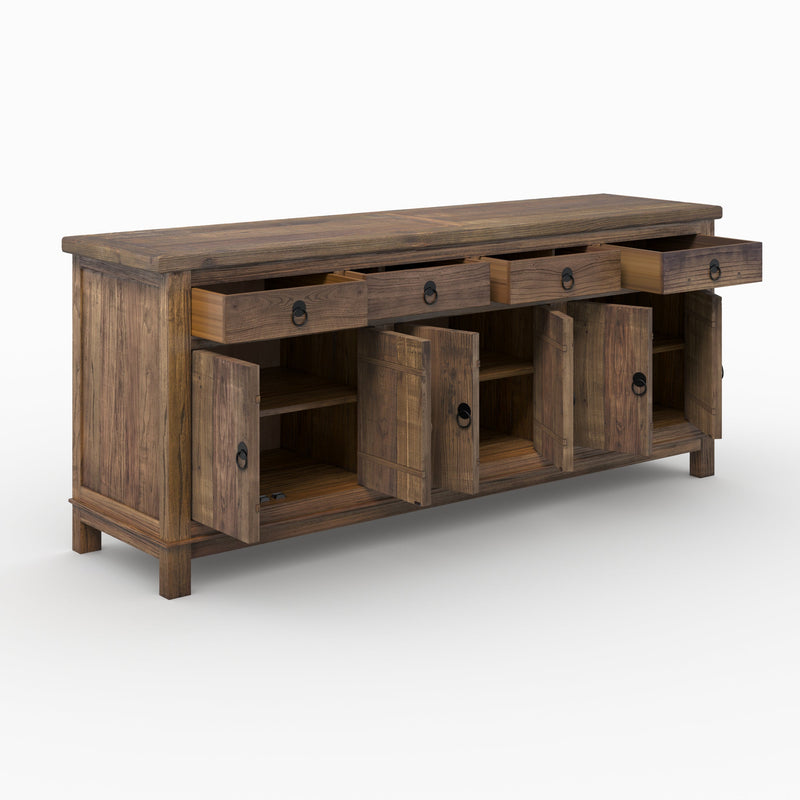 Buffet Mastic en bois 3 portes 4 tiroirs
