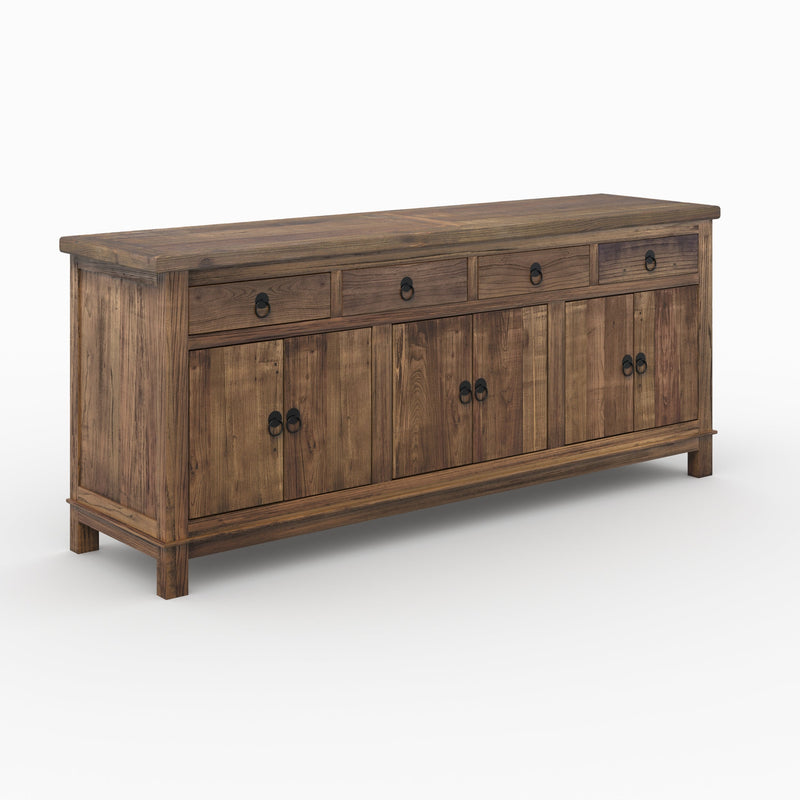 Buffet Mastic en bois 3 portes 4 tiroirs