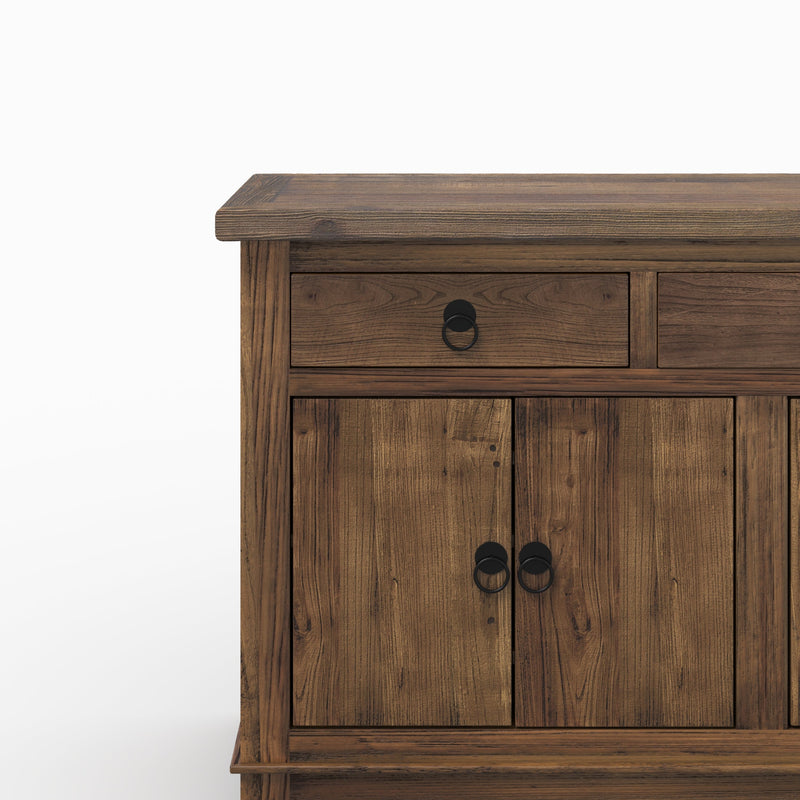 Buffet Mastic en bois 3 portes 4 tiroirs