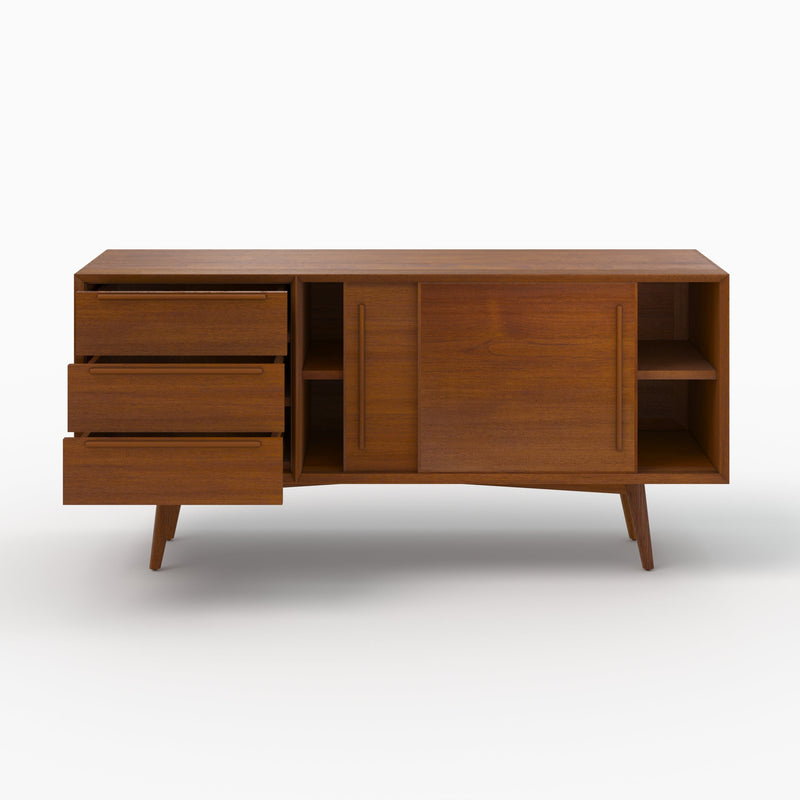 Buffet Waya 2 portes 3 tiroirs en teck