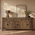 Mastic - Buffet En Bois Recyclé 3 Portes Et 4 Tiroirs