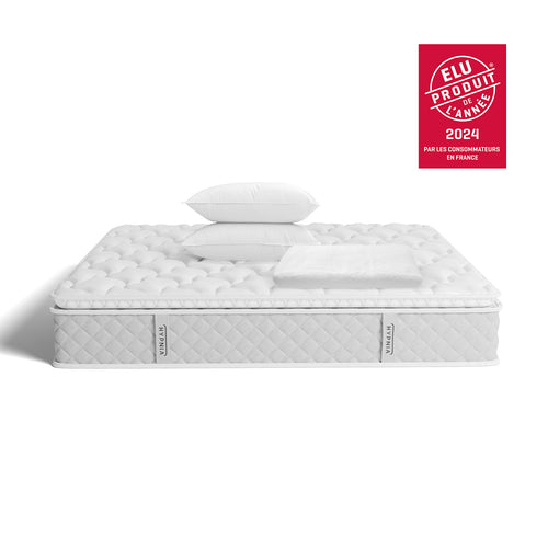 Pack - Supreme Comfort Mattress + Mattress Protector + 2 Hybrid Pillows