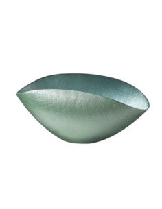 Burano - Centre De Table - 38x11 Cm - Blanc Perle/Filet Platine