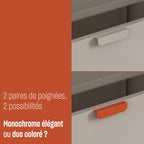 Adel - 1-Door Desk - Metal - Beige