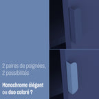 Adel - 1-Door Desk - Metal - Blue