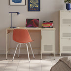 Adel - 1-Door Desk - Metal - Beige
