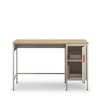 Adel - 1-Door Desk - Metal - Beige
