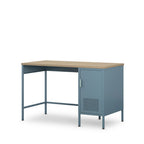 Adel - 1-Door Desk - Metal - Glacier Blue