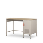 Adel - 1-Door Desk - Metal - Beige
