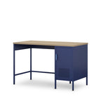 Adel - 1-Door Desk - Metal - Blue