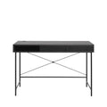 Rinto - Desk, 1 Drawer, 1 Compartment - Wood and Metal - Black