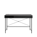 Rinto - Desk, 1 Drawer, 1 Compartment - Wood and Metal - Black